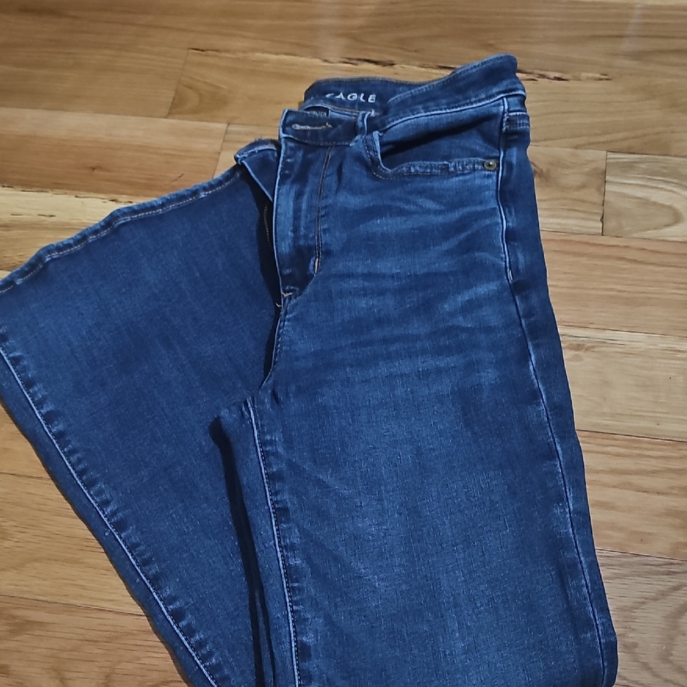 American Eagle Outfitters Dark Blue Flare Jeans